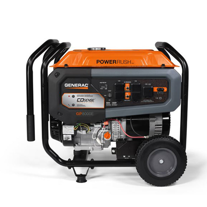 Generac 77150 GP8000E 8000W Electric Start Portable Generator 49ST/CSA w/COsense