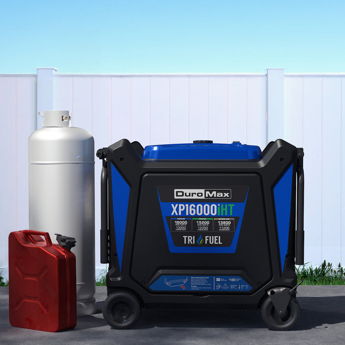 DuroMax XP16000iHT 16,000 Watt Tri Fuel Portable Inverter Generator w/ CO Alert