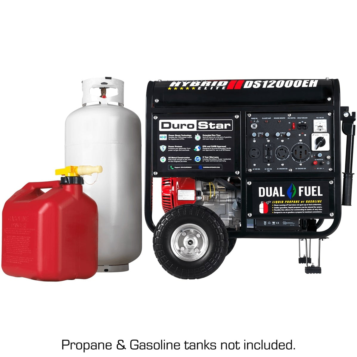 DuroStar DS12000EH 12,000Watt 457cc Portable Dual Fuel Gas Propane Ge